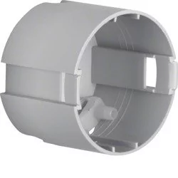 Hager Polo Integro Flow Puszka montażowa podtynkowa płytka fi 49mm szara 091887 - Gniazdka elektryczne - miniaturka - grafika 1