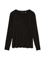 Bluzki damskie - Vero Moda Bluzka "Ava" w kolorze czarnym - miniaturka - grafika 1
