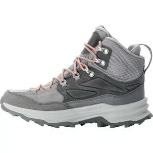 Jack Wolfskin Cyrox Texapore Mid W damskie buty trekkingowe, kamyk, 38 EU - Buty trekkingowe damskie - miniaturka - grafika 1