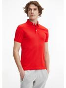 Koszulki męskie - Tommy Hilfiger Koszulka polo w kolorze czerwonym - miniaturka - grafika 1
