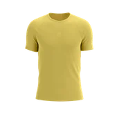 Koszulki sportowe męskie - COMPRESSPORT Koszulka biegowa męska TRAIL RACING SS T-SHIRT ceylon yellow - miniaturka - grafika 1