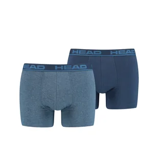 Head Bokserki Męskie Basic Boxer 2P Blue/Jeans 701202741 003 M - Majtki męskie - miniaturka - grafika 1