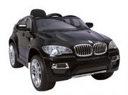 Pojazdy elektryczne dla dzieci - Hecht Samochód BMW X6 Czarny - miniaturka - grafika 1