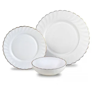 KOMPLET OBIADOWY OPAL MARIGOLD DLA 6 OSÓB 18 ELEM. KINGHOFF KH-1921 - Serwisy obiadowe - miniaturka - grafika 1