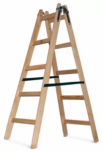AWTools AW23036 drabina drewniana 2x5 stopni 150 kg - Drabiny - miniaturka - grafika 1