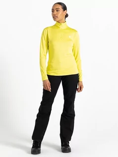 Koszulki sportowe damskie - Dare 2b Koszulka funkcyjna "Lowline II" w kolorze żółtym - grafika 1
