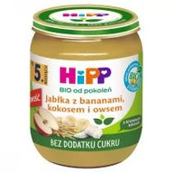 Desery dla dzieci - Hipp Jabłka z bananami kokosem i owsem po 5. miesiącu Bio - miniaturka - grafika 1
