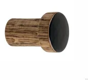 Wieszaki i stojaki - Wieszak ścienny Simple Drewniany Emaliowany Czarny - Olej Przyciemniający - miniaturka - grafika 1