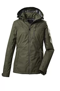 Killtec Damska kurtka softshell / kurtka outdoorowa z odpinanym kapturem KOS 91 WMN SFTSHLL JCKT; ciemnooliwkowa, 42, 39141-000 - Kurtki damskie - miniaturka - grafika 1