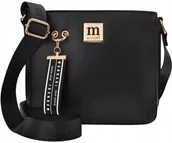 Torebki damskie - Monnari Torebka Listonoszka Mała Torba Na Ramię Czarna Miejska Crossbody - miniaturka - grafika 1