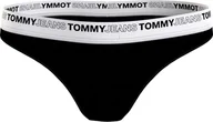 Majtki damskie - Tommy Hilfiger Stringi Damskie Majtki Thong Czarne Uw0Uw03865 Bds Xs - miniaturka - grafika 1