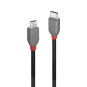 Kable USB - CABLE USB2 A TO MICRO-B 3M/ANTHRA 36893 LINDY - miniaturka - grafika 1