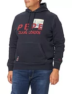Swetry męskie - Pepe Jeans Joel sweter męski, Niebieski, XS - miniaturka - grafika 1