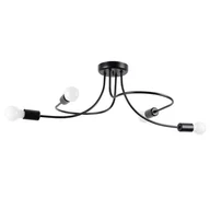 Lampy sufitowe - Natynkowa lampa Levar SL.1455 Sollux sufit do sypialni czarny - miniaturka - grafika 1