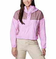 Kurtki damskie - Damska kurtka przejściowa Columbia Women's Flash Challenger Cropped Windbreaker - różowa - COLUMBIA - miniaturka - grafika 1