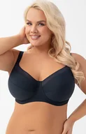 Biustonosze - Gorsenia biustonosz miękki soft granatowy Anika K974, Kolor granatowy, Rozmiar 75B, Gorsenia - Intymna - miniaturka - grafika 1
