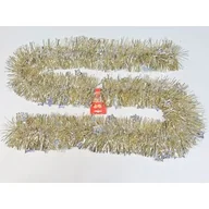 Ozdoby bożonarodzeniowe - Łańcuch choinkowy 13 cm x 2 m złoty - miniaturka - grafika 1