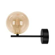 Lampy ścienne - Kinkiet z bursztynowym kloszem o średnicy 12 cm K-5563 z serii GALAXY - miniaturka - grafika 1