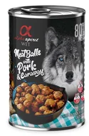 Mokra karma dla psów - Alpha Spirit Mięsne klopsiki z wieprzowiną i kminkiem 12x400g - miniaturka - grafika 1