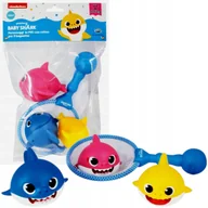 Zabawki do kąpieli - BABY SHARK ZESTAW 3 FIGURKI + SIATKA DO KĄPIELI - miniaturka - grafika 1