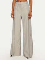 Spodnie damskie - Munthe Spodnie materiałowe 244142224410 Szary Regular Fit - miniaturka - grafika 1