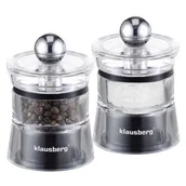 Młynki do soli i pieprzu - Klausberg Młynek do przypraw  ZESTAW MŁYNKÓW DO PIEPRZU I SOLI KLAUSBERG KB-7432 KB-7432 - miniaturka - grafika 1