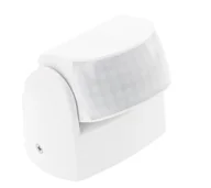 Czujniki ruchu i zmierzchu - Czujnik ruchu PIR 180° CR-9 MINI biały (12m) [współpracuje z LED] IP65 GTV (50) - miniaturka - grafika 1