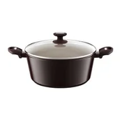 Garnki - Ambition BROWN STONE GARNEK 28 CM 6,5 L POWŁOKA QUALUM BASIC STONE INDUKCJA 20028 - miniaturka - grafika 1