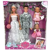 Lalki dla dziewczynek - Lumarko Lalka Steffi I Kevin W Dniu Ślubu Zestaw Z Evi! - miniaturka - grafika 1