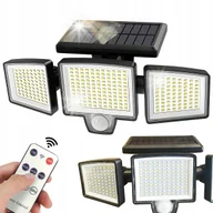 Lampy ogrodowe - Mocna Lampa 3W1 Z Czujnikiem Ruchu Zmierzchu Panel Solarny Led P60262 - miniaturka - grafika 1
