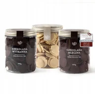 Gumy do żucia, lizaki, dropsy - Zestaw dropsów czekoladowych 3 rodzaje DESEO mleczna / deserowa / biała - miniaturka - grafika 1