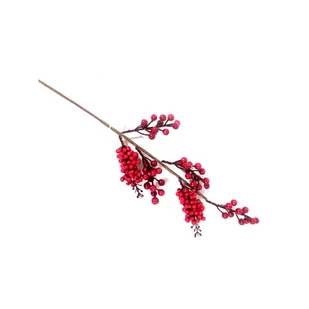 Gałązka jarzębiny 56 cm - Ozdoby bożonarodzeniowe - miniaturka - grafika 1