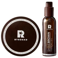 Balsamy i kremy do opalania - Byrokko Shine Brown Chocolate + Szybki Olejek Brązujący - miniaturka - grafika 1