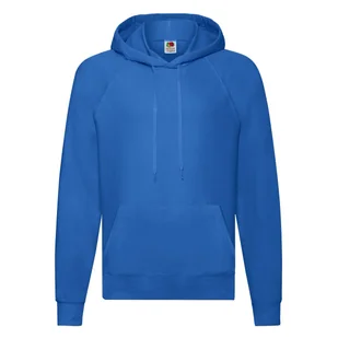 Bluza męska z lekkiego materiału z kapturem Lightweight Fruit of the Loom - Niebieski XXL - Bluzy męskie - miniaturka - grafika 1