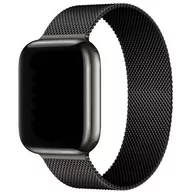 Akcesoria do smartwatchy - Pasek LUNA do Apple Watch 3/4/5/6/7/8/SE (38/40/41 mm) A00115 Czarny - miniaturka - grafika 1