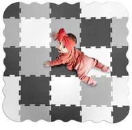 Maty piankowe - Mata piankowa puzzle piankowe duża dzieci kojec duża gruba kontrastowa 25cz - miniaturka - grafika 1