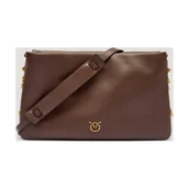 Torebki damskie - Pinko Skórzana torebka na ramię TRIPLET - miniaturka - grafika 1