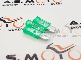 Bezpiecznik 30A 32V Zielony Uniwersalny - Akcesoria motoryzacyjne - miniaturka - grafika 1