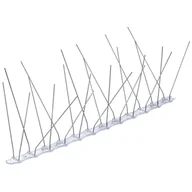Zwalczanie i odstraszanie szkodników - Kolce na ptaki 33 x 17 cm, srebrne - miniaturka - grafika 1