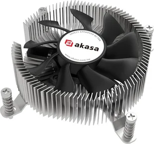 Chłodzenie CPU Akasa Akasa low profile CPU-Kühler, Intel LGA1700 - Kupfer und Aluminium AK-CC6616HP01 - Chłodzenie procesora - miniaturka - grafika 1