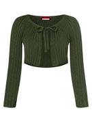 Swetry damskie - MAX&Co. - Kardigan damski  Felicita, zielony - miniaturka - grafika 1