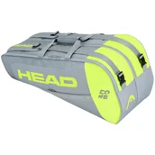 Tenis ziemny - Torba tenisowa Head Core 6R Combi szaro-limonkowa 283401 - miniaturka - grafika 1
