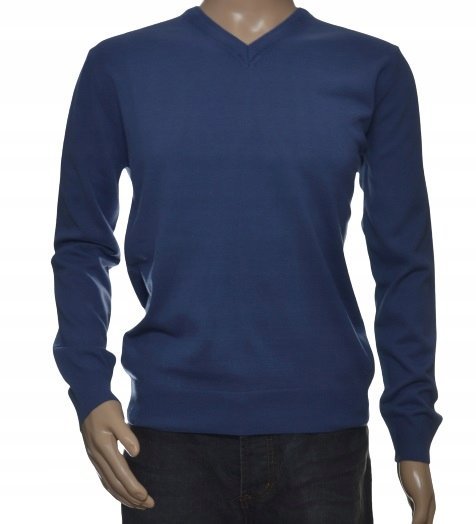 Sweter męski z kaszmiru i wełny merynosów XXL 2XL