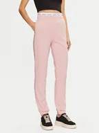 Spodnie sportowe damskie - Guess Spodnie dresowe O5RB01 KCO31 Różowy Regular Fit - miniaturka - grafika 1