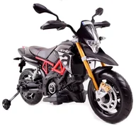Pojazdy elektryczne dla dzieci - ORYGINALNY MOTOR APRILIA MIĘKKIE KOŁA, MIĘKKIE SIEDZENIE/ A-007 - miniaturka - grafika 1