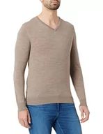 Swetry męskie - Seidensticker Sweter męski, szarobrązowy, 3XL - miniaturka - grafika 1