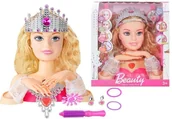 Zabawki kreatywne - Głowa Lalki do Stylizacji z Koroną + Akcesoria LEAN Toys - miniaturka - grafika 1