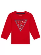 Bluzy dla chłopców - Guess Bluzka L84I29 K8HM0 Czerwony Regular Fit - miniaturka - grafika 1