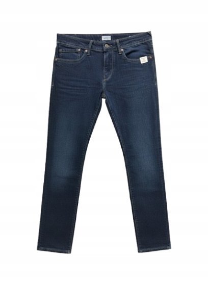 PEPE JEANS GRANATOWE RURKI MĘSKIE JEANSY Z PRZETARCIAMI 32/32 XQA