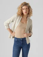 Marynarki i żakiety damskie - Vero Moda Blezer w kolorze beżowym - miniaturka - grafika 1